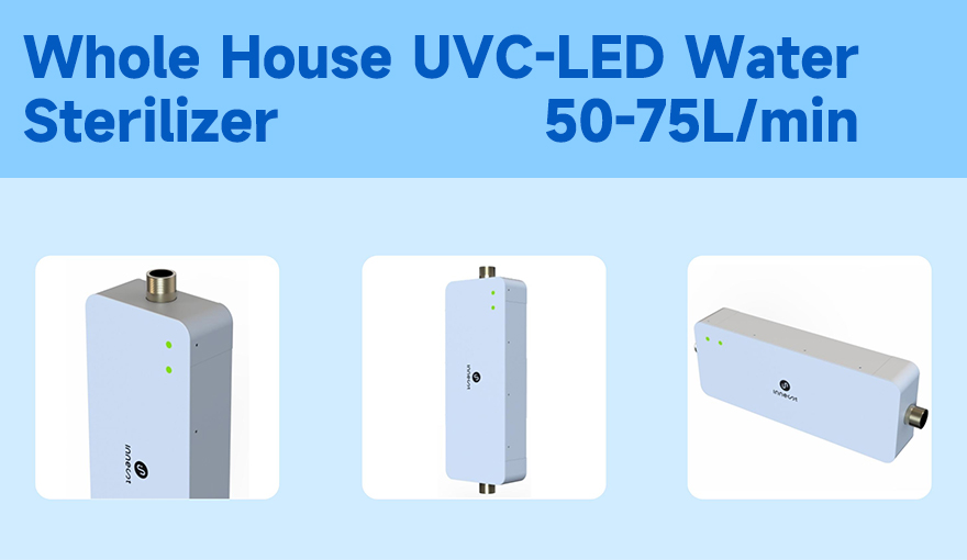 Whole-House UVC-LED Water Sterilizer Series (50–75 L/min)